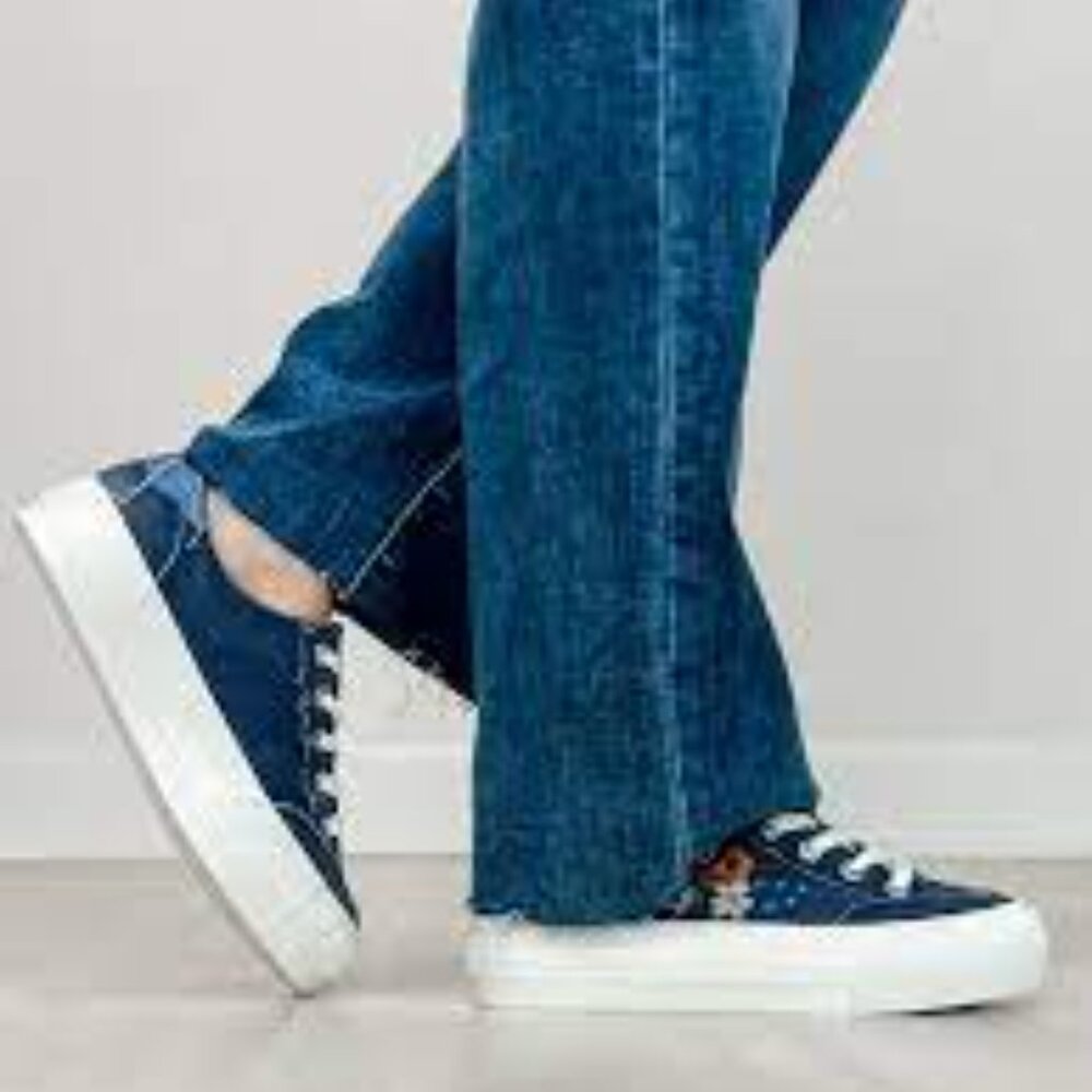 NEW BLOWFISH Sadie Sneakers in navy for women 266 2T7 - Picture 10 of 11